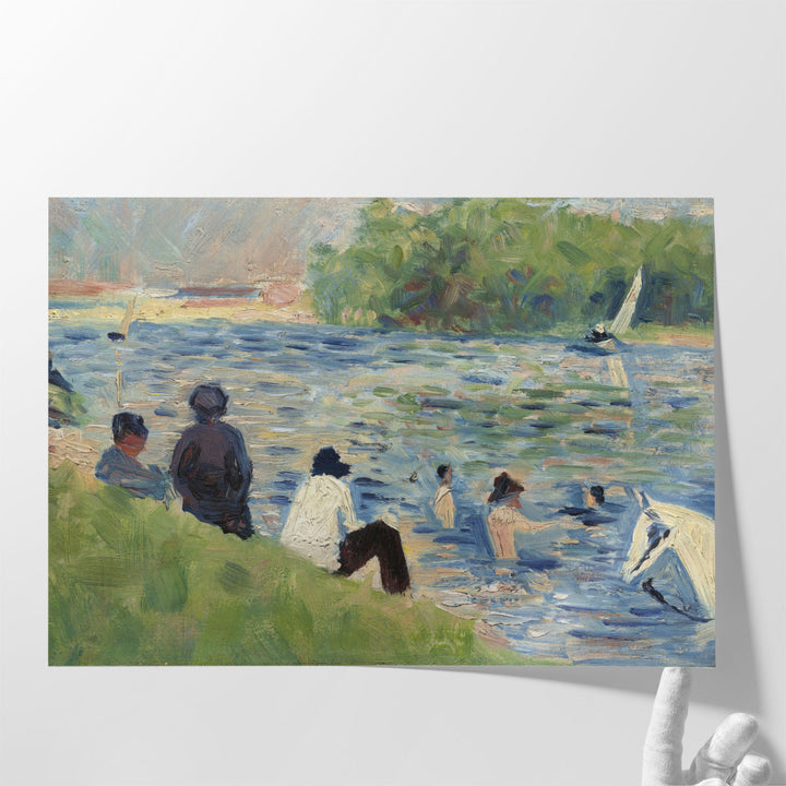 Study for Bathers at Asnieres - Canvas Print Wall Art