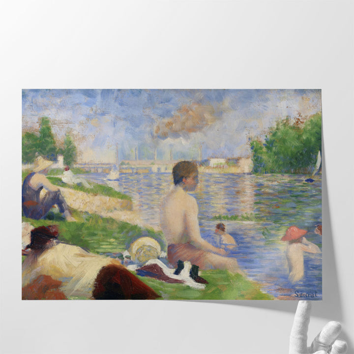 Final Study for Bathers at Asnieres, 1883 - Canvas Print Wall Art