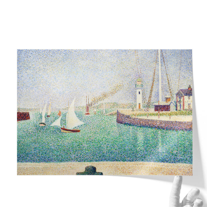 Entrance of The Port of Honfleur - Canvas Print Wall Art
