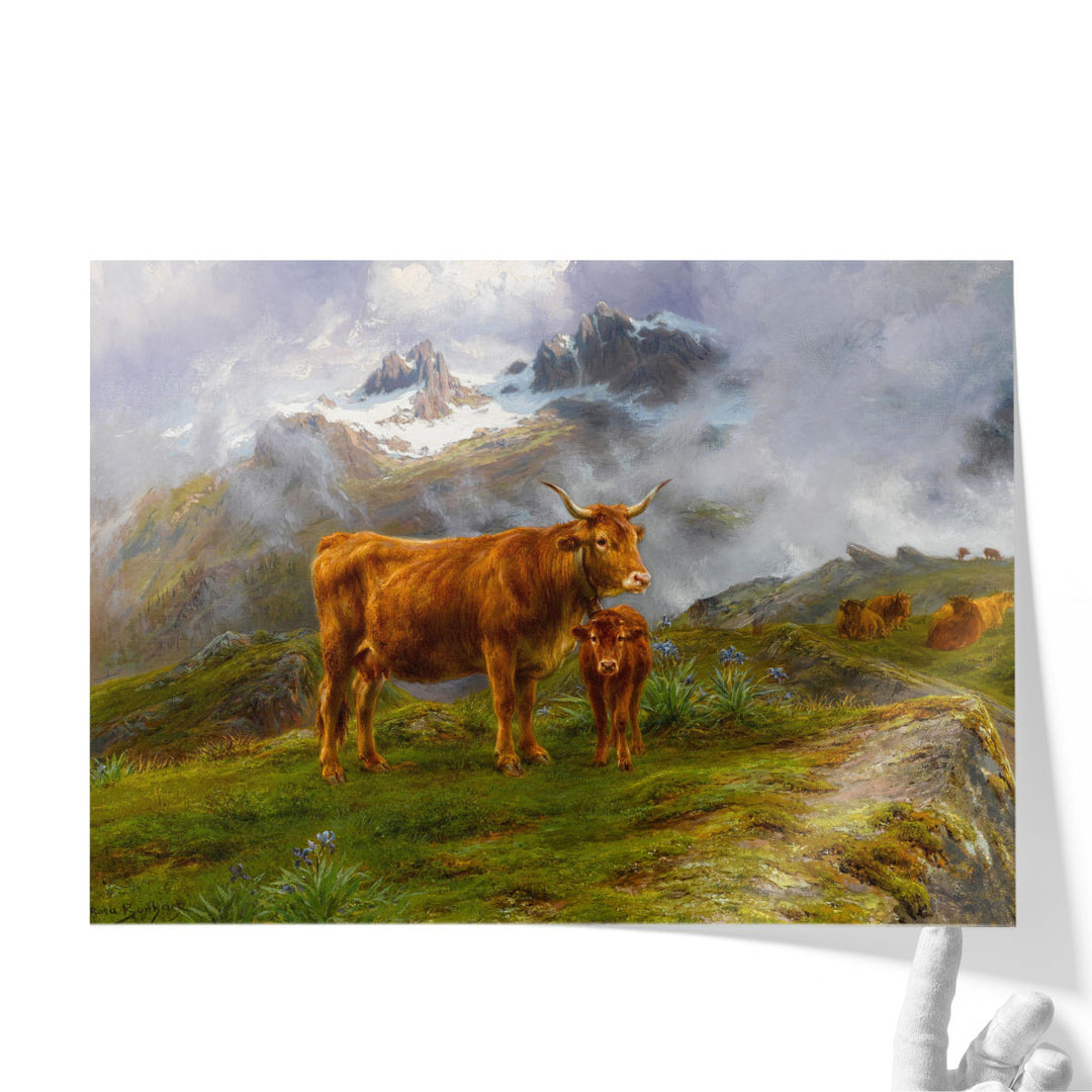 Highland Cattle, 1876 - Canvas Print Wall Art