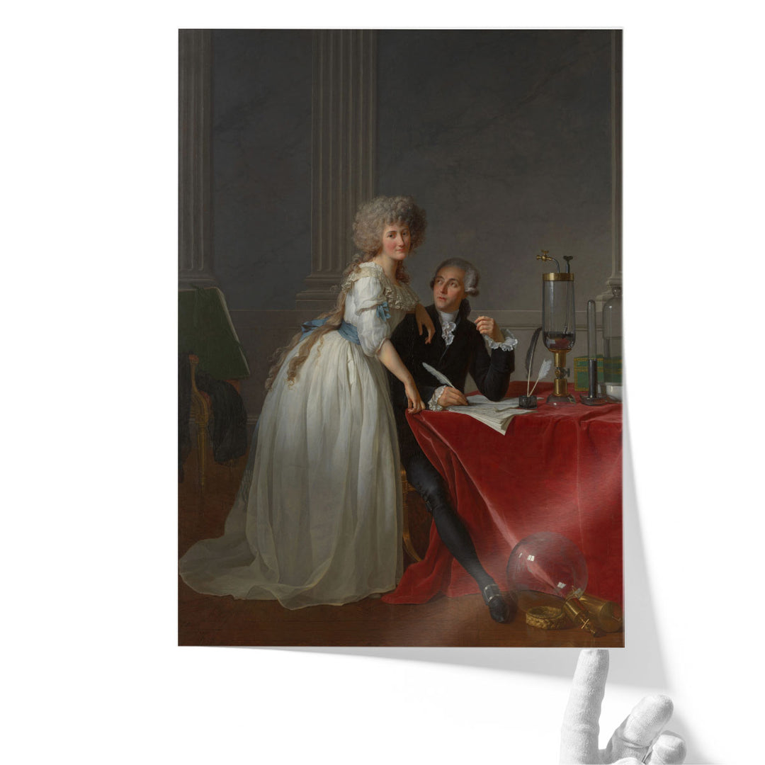 Portrait of Antoine Laurent and Marie Anne Lavoisier - Canvas Print Wall Art