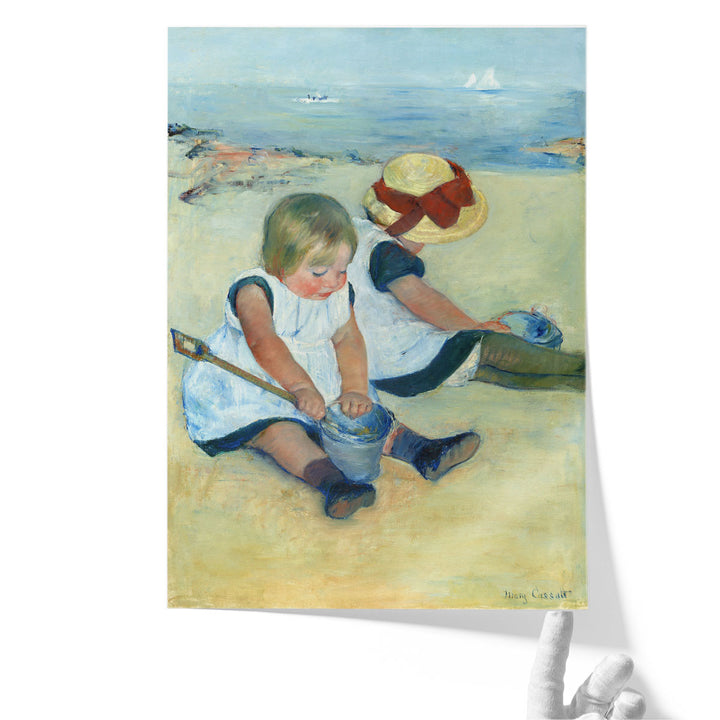 Children Playing on the Beach, 1884 - Canvas Print Wall Art