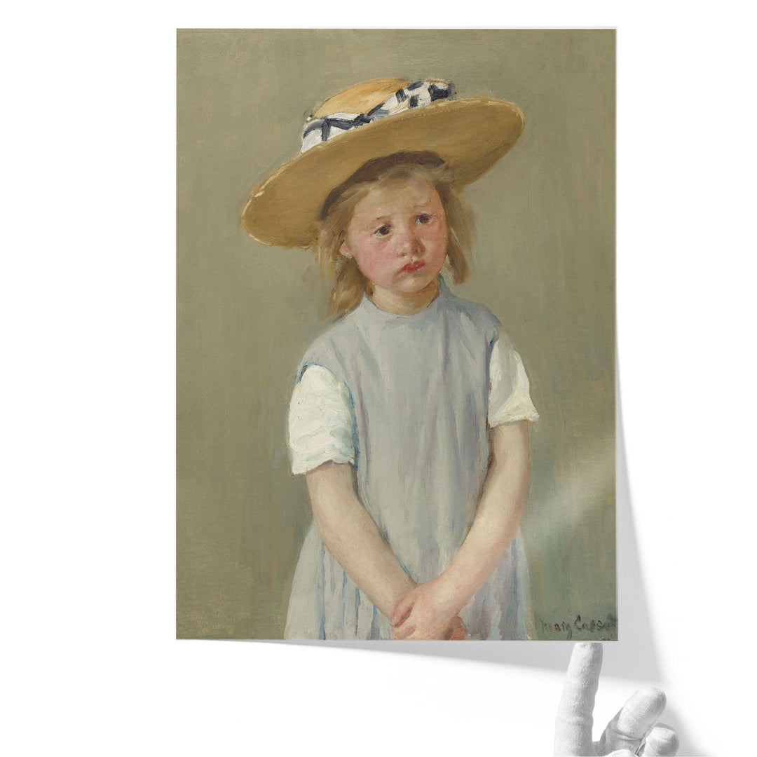 Child in a Straw Hat, 1886 - Canvas Print Wall Art
