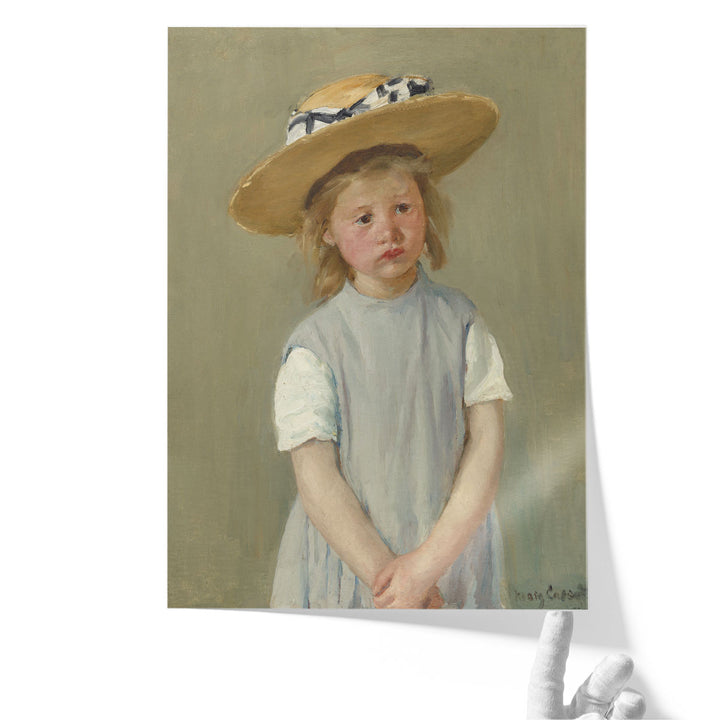 Child in a Straw Hat, 1886 - Canvas Print Wall Art