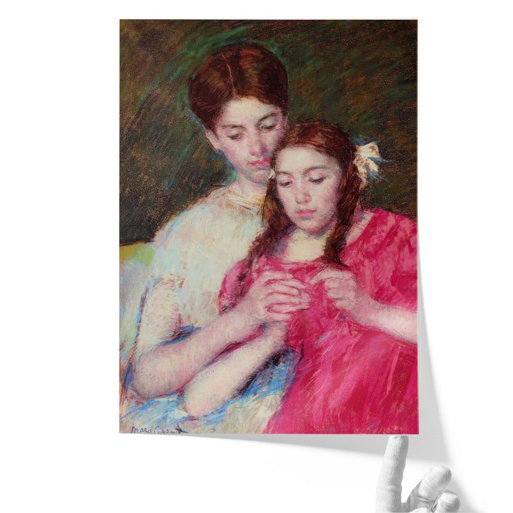 The Crochet Lesson, 1913 - Canvas Print Wall Art