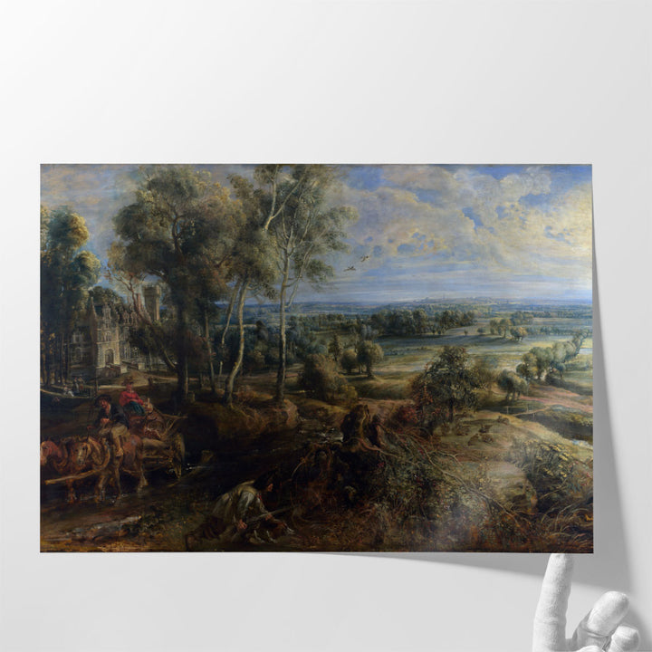 A View of Het Steen in the Early Morning - Canvas Print Wall Art