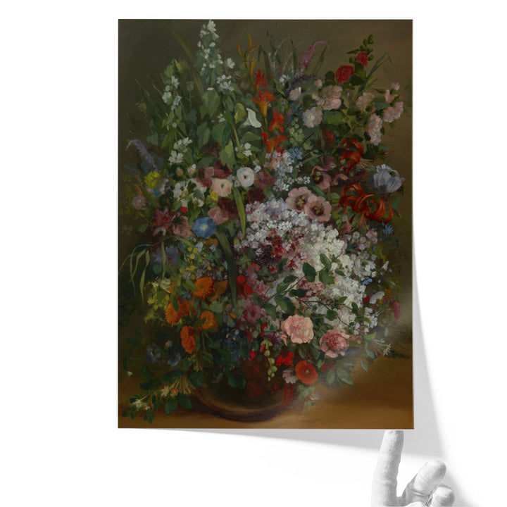 Bouquet of Flowers in a Vase, 1862 - Canvas Print Wall Art
