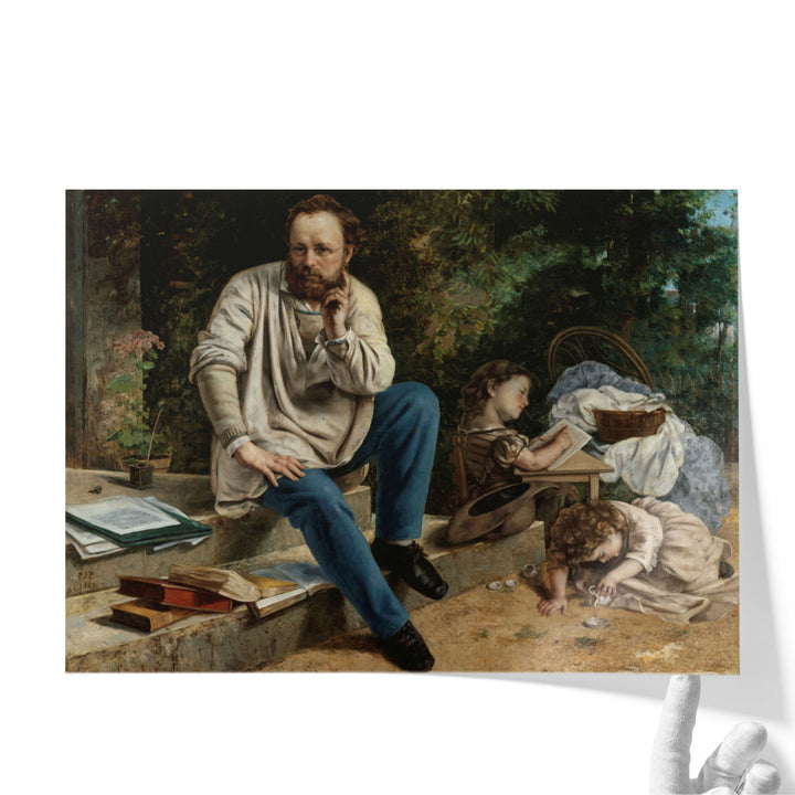 Proudhon and His Children - Canvas Print Wall Art