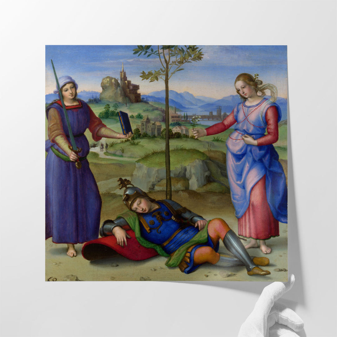 Vision of a Knight - Canvas Print Wall Art