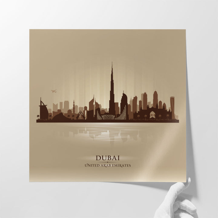 Dubai, UAE, City Skyline - Canvas Print Wall Art