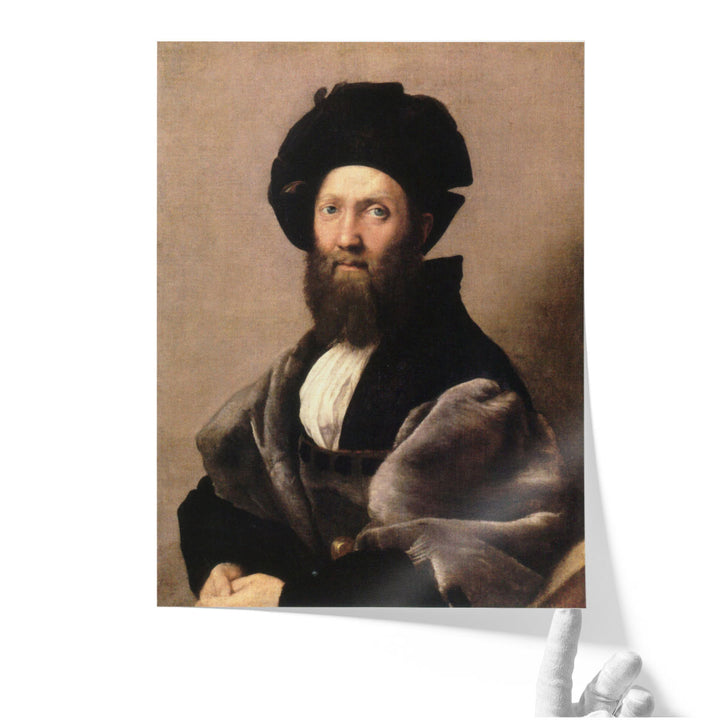 Portrait of Baldassare Castiglione - Canvas Print Wall Art