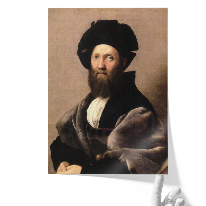 Portrait of Baldassare Castiglione - Canvas Print Wall Art