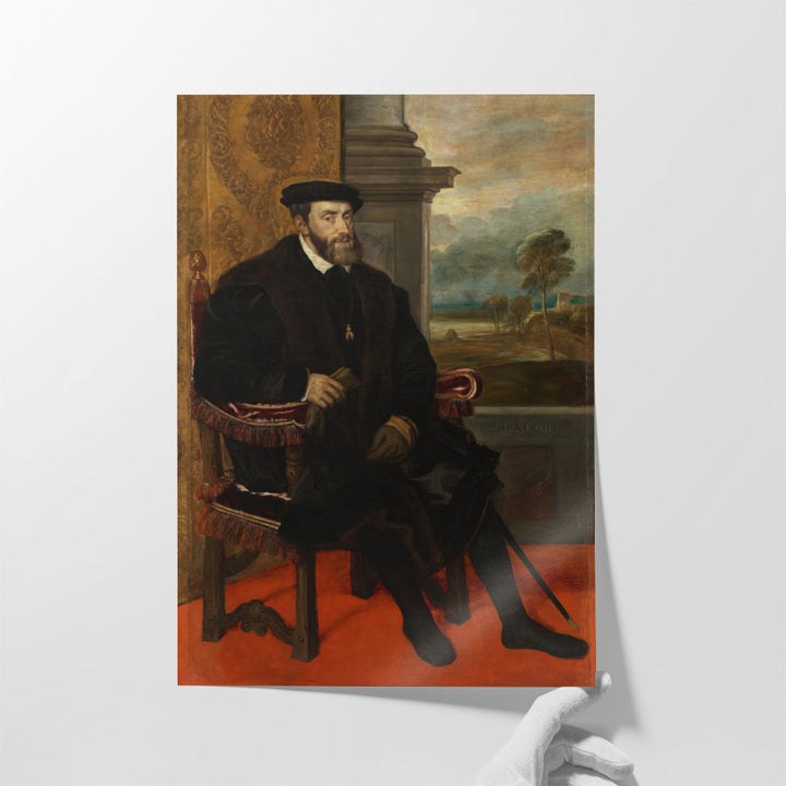Portrait of Charles V - Canvas Print Wall Art