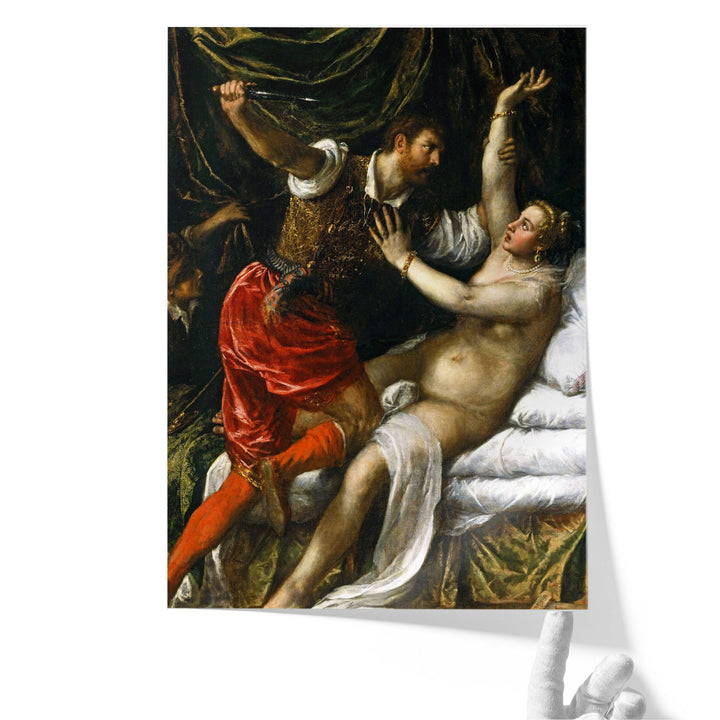Tarquin and Lucretia - Canvas Print Wall Art