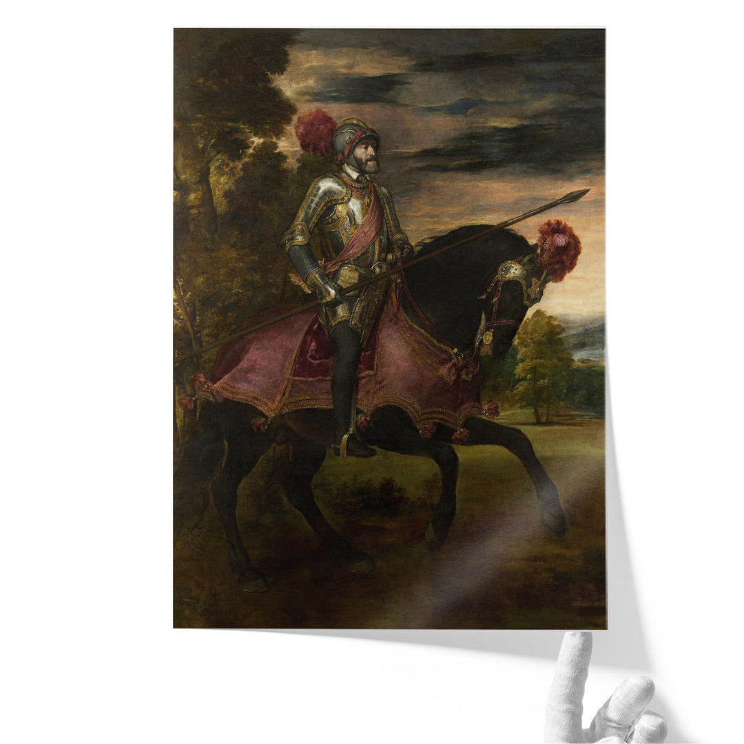Equestrian Portrait of Charles V, 1548 - Canvas Print Wall Art