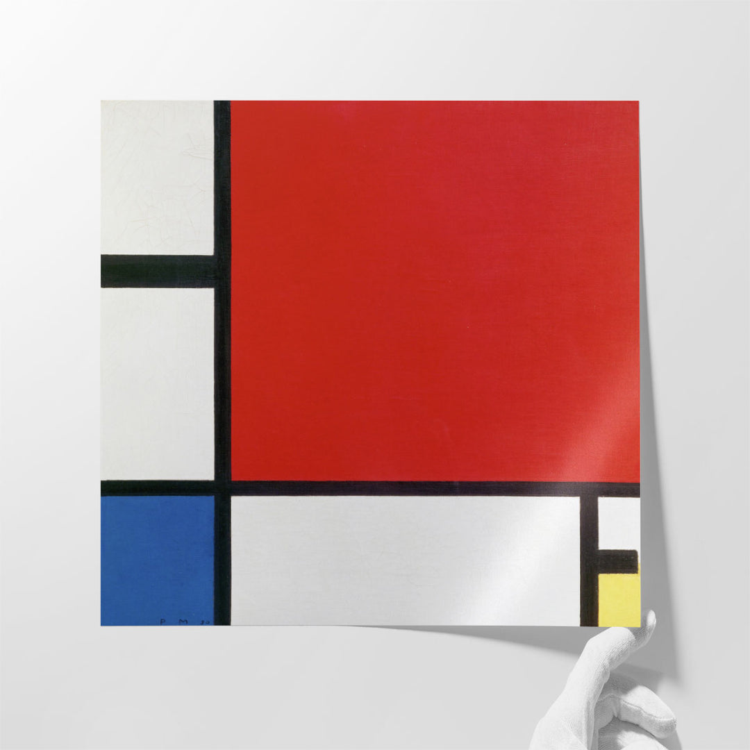 Composition with Red, Blue, and Yellow, 1930 - Canvas Print Wall Art