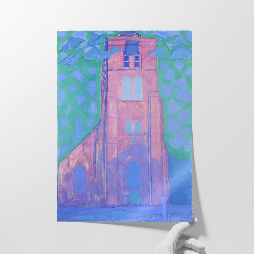 Church Tower at Domburg, 1911 - Canvas Print Wall Art