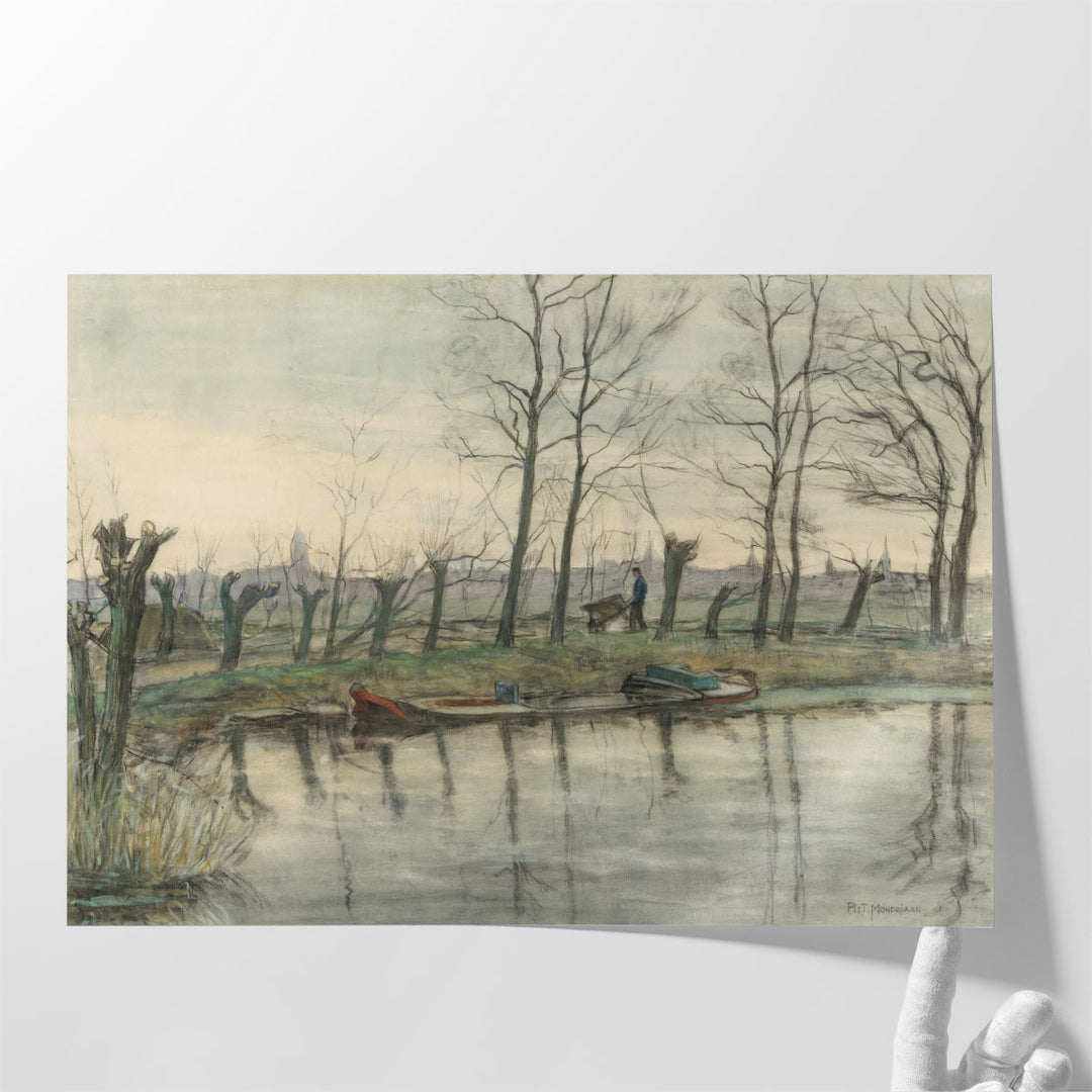 Amsterdam Skyline Viewed from the West, 1899 - Canvas Print Wall Art