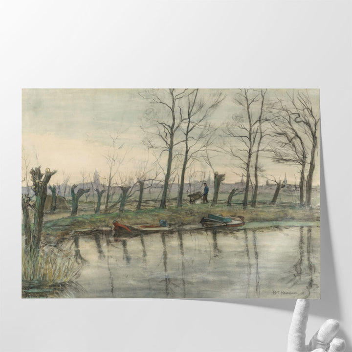 Amsterdam Skyline Viewed from the West, 1899 - Canvas Print Wall Art
