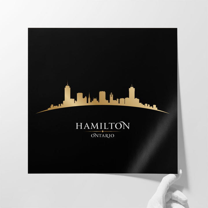 Hamilton, Ontario, City Skyline - Canvas Print Wall Art