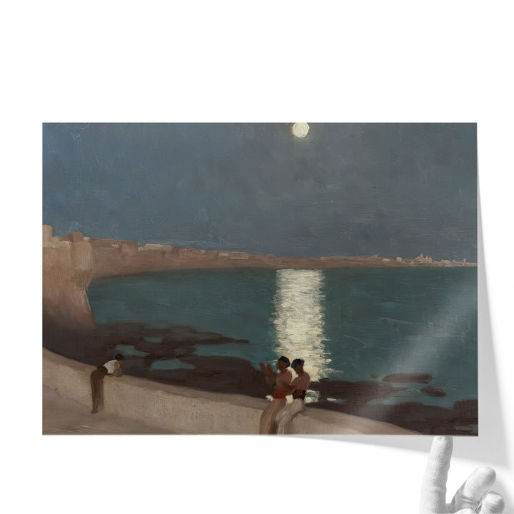 The Bay of Cadiz, Moonlight - Canvas Print Wall Art