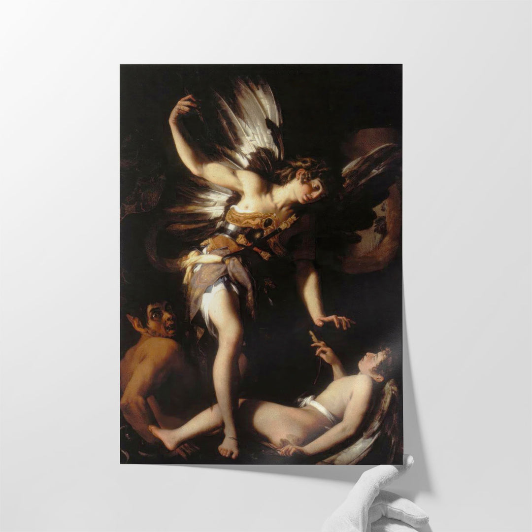 Divine Love Conquering Earthly Love - Canvas Print Wall Art