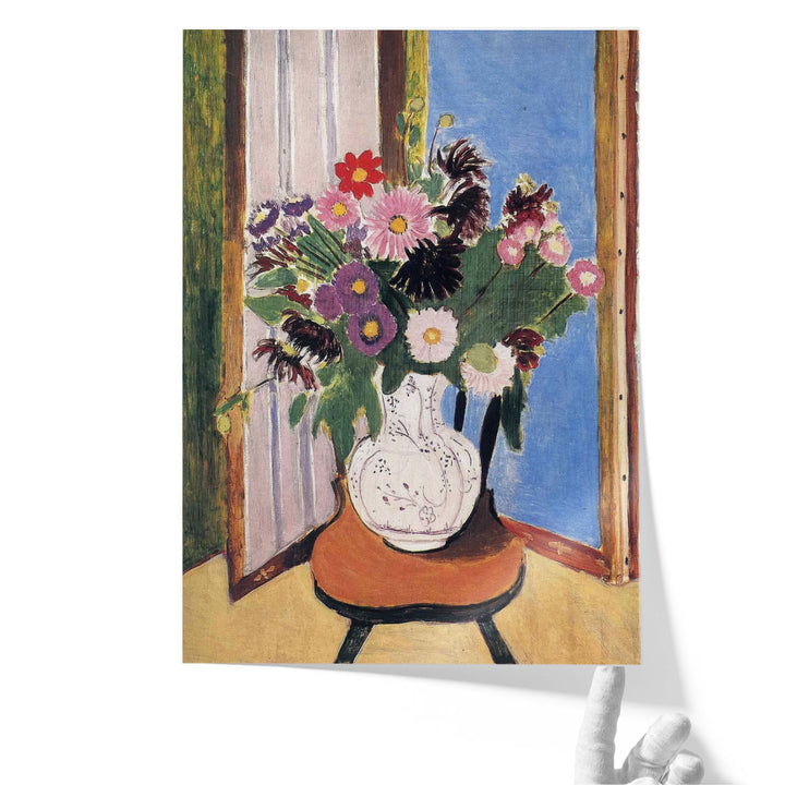 Vase with Flowers - Canvas Print Wall Art