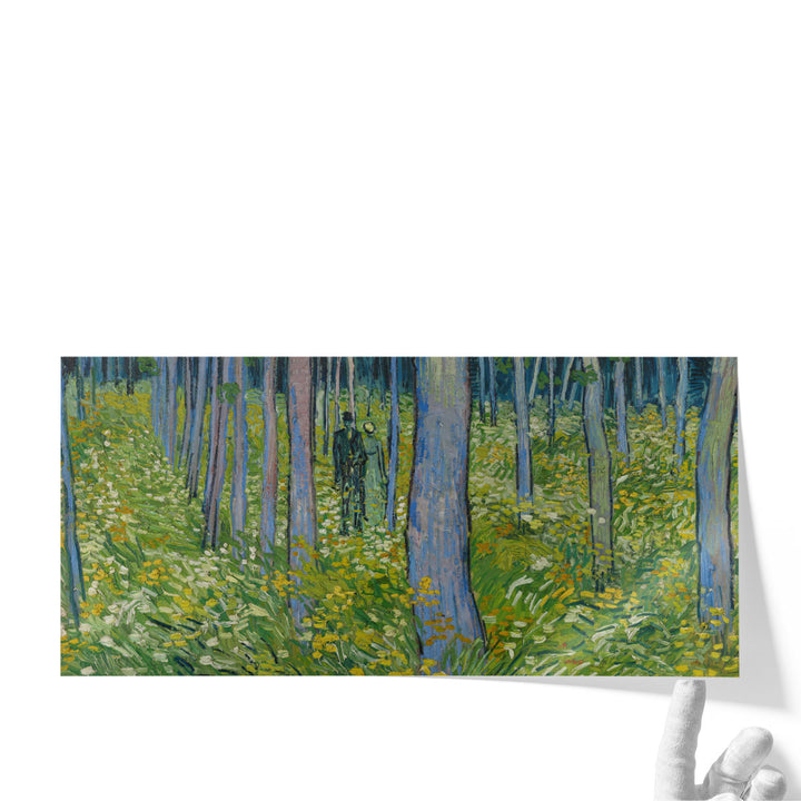Undergrowth with two Figures, 1890 - Canvas Print Wall Art