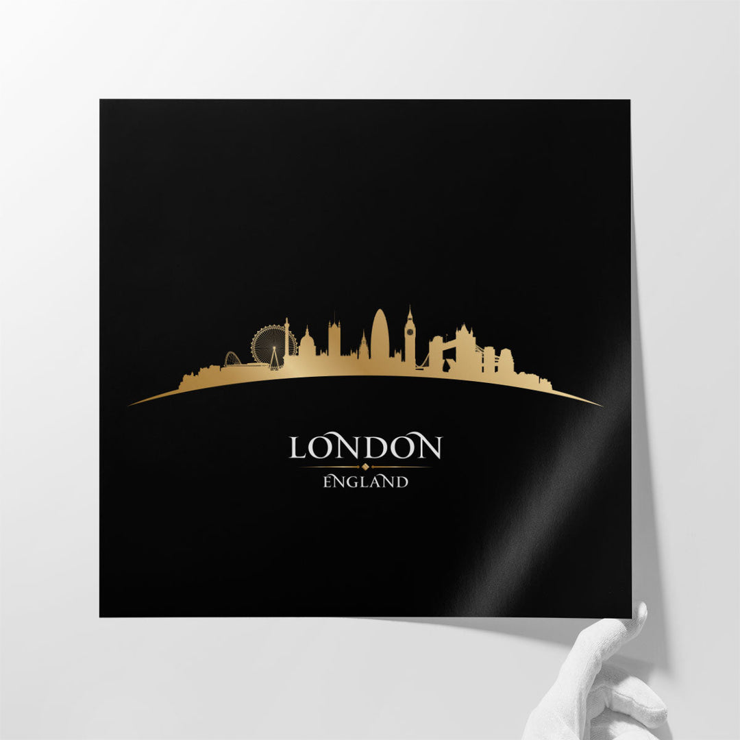 London, England City Skyline - Canvas Print Wall Art