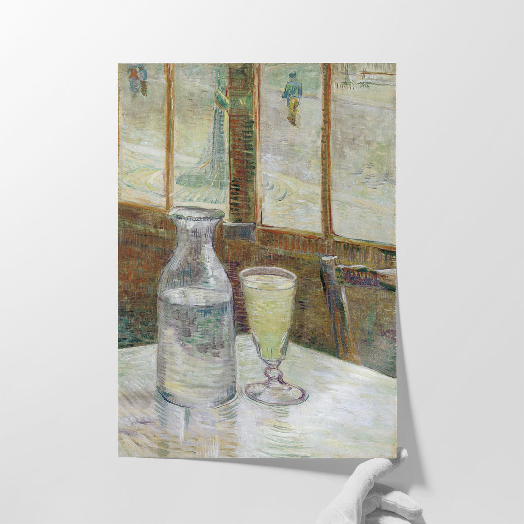 Cafe table with Absinth 1887 - Canvas Print Wall Art