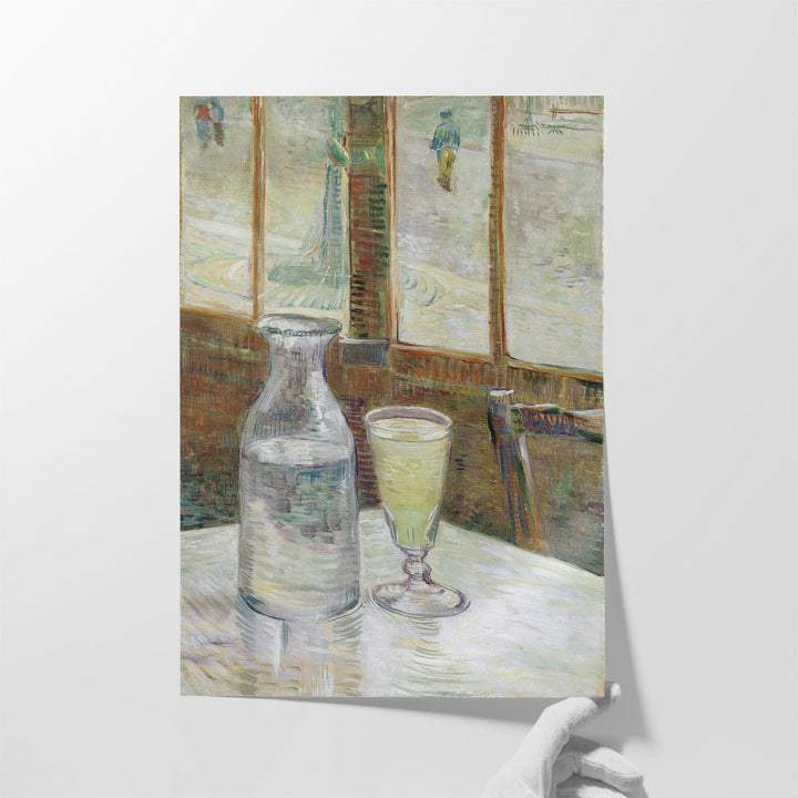 Cafe table with Absinth 1887 - Canvas Print Wall Art