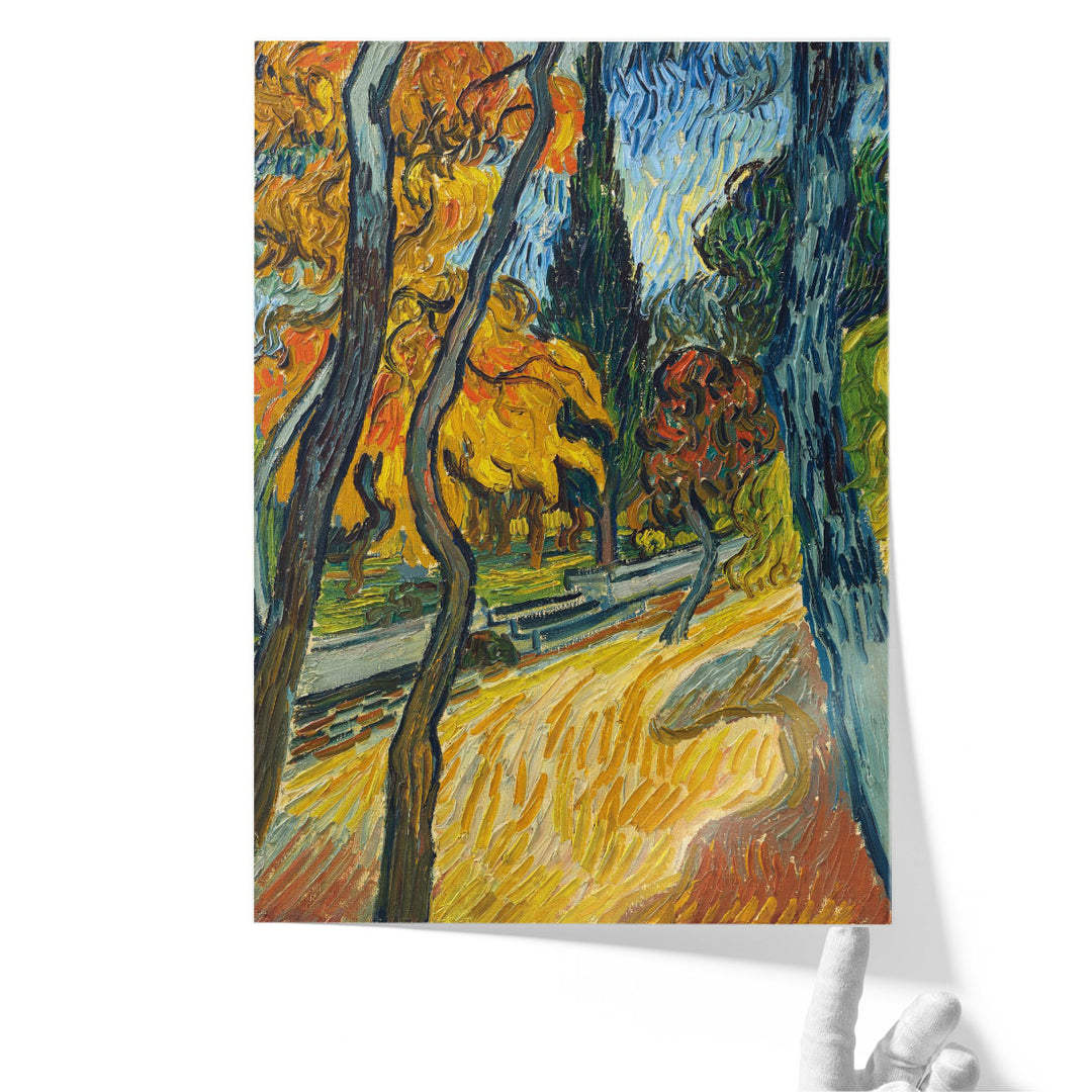 Arbres dans le jardin de l’asile, 1889 - Canvas Print Wall Art