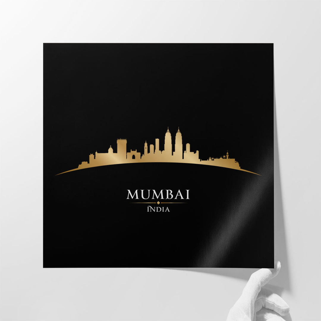 Mumbai, India City Skyline - Canvas Print Wall Art