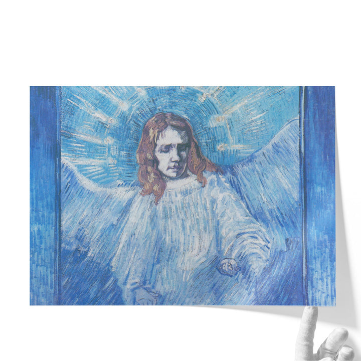 Half-figure of an Angel - Canvas Print Wall Art