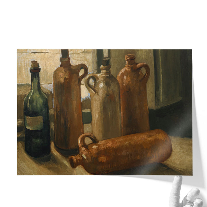 Stillleben mit fünf Flaschen, 1884 - Canvas Print Wall Art