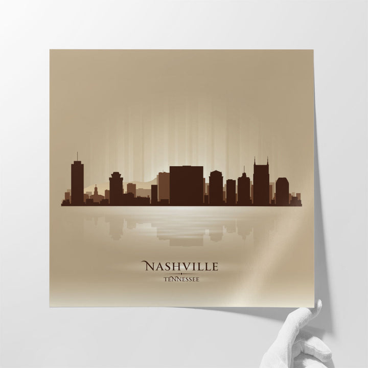 Nashville Tennessee, City skyline - Canvas Print Wall Art