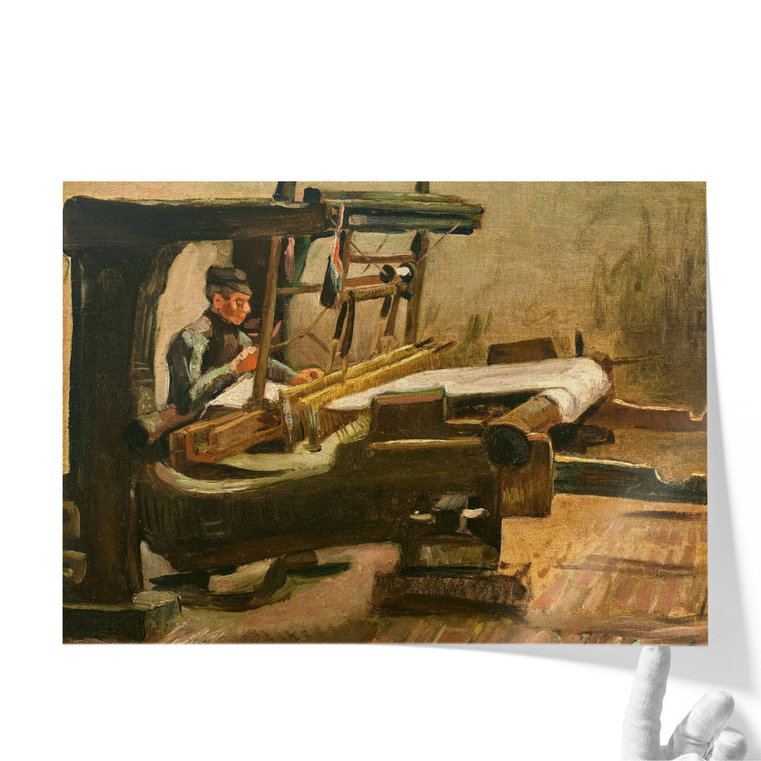 Wever naar rechts gekeerd, Weaver Facing Right, 1884 - Canvas Print Wall Art