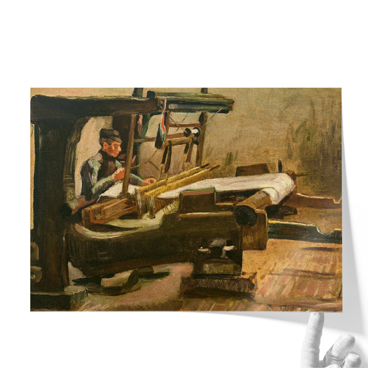 Wever naar rechts gekeerd, Weaver Facing Right, 1884 - Canvas Print Wall Art