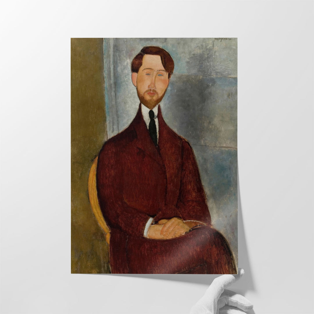 Portrait of Leopold Zborowski - Canvas Print Wall Art