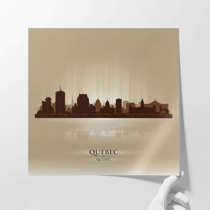 Quebec, City Skyline - Canvas Print Wall Art