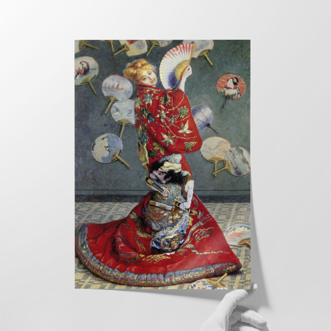 Camille Monet In Japanese Costume, 1876 - Canvas Print Wall Art