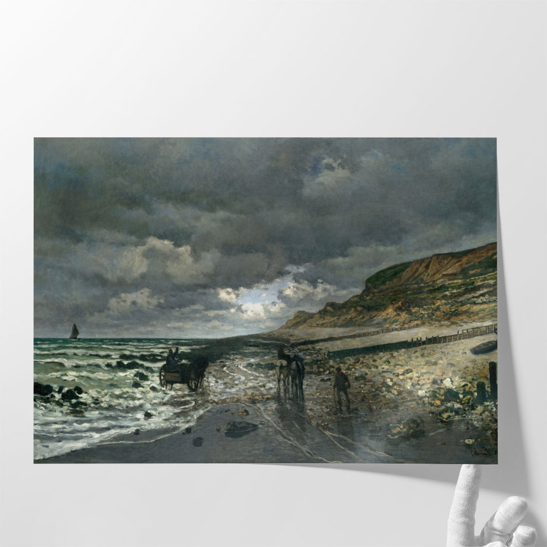 La Pointe de la Heve at Low Tide, 1865 - Canvas Print Wall Art