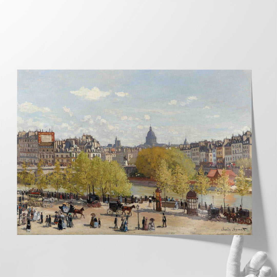 Quai du Louvre, 1867 - Canvas Print Wall Art