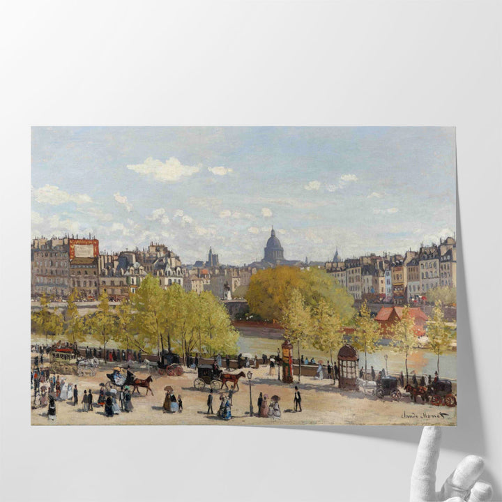 Quai du Louvre, 1867 - Canvas Print Wall Art