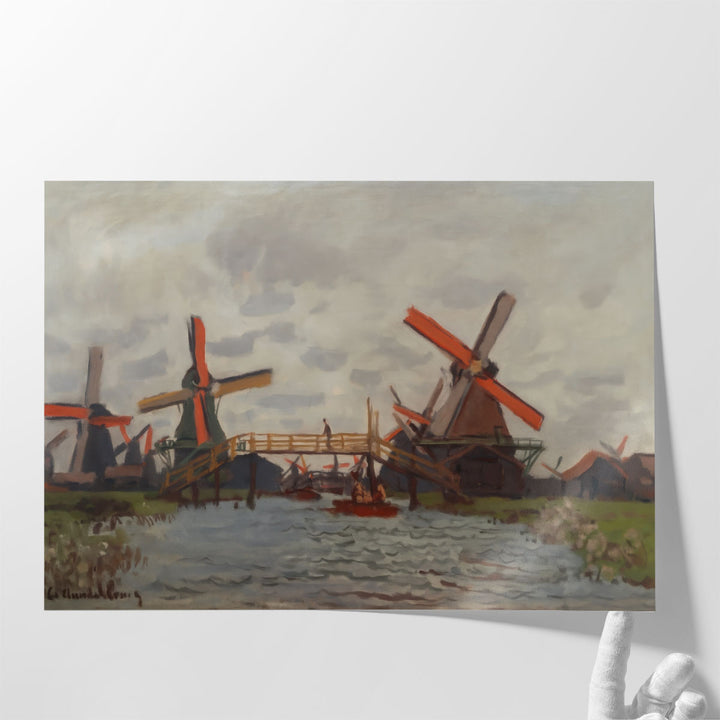 Mills at Westzijderveld near Zaandam, 1871 - Canvas Print Wall Art