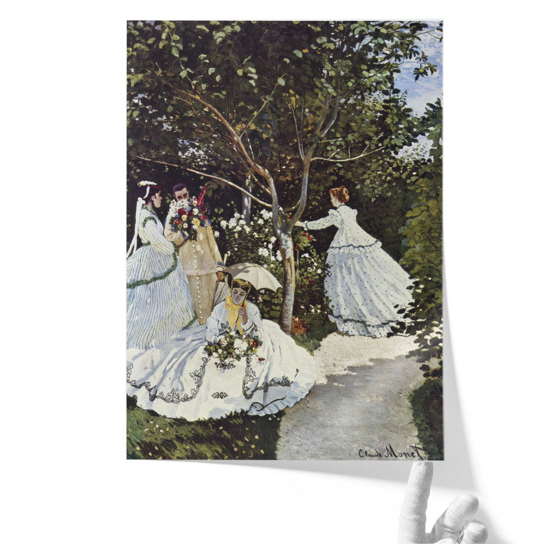 Women in the Garden, 1866 - Canvas Print Wall Art
