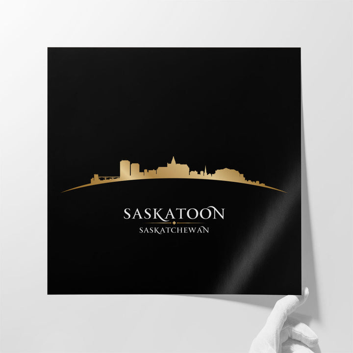 Saskatoon Saskatchewan,  City Skyline - Canvas Print Wall Art