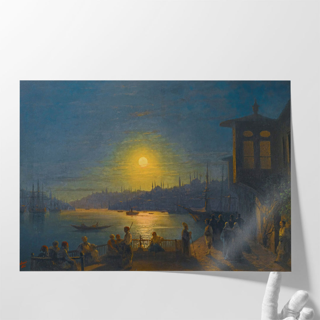 Moonrise Over The Golden Horn, 1886 - Canvas Print Wall Art