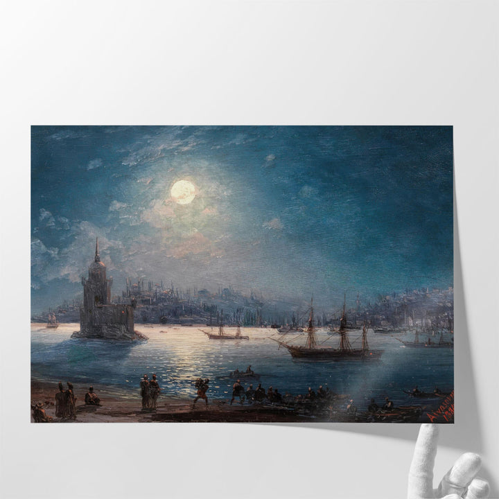 A View of the Bosporus with the Hagia Sophia - Canvas Print Wall Art