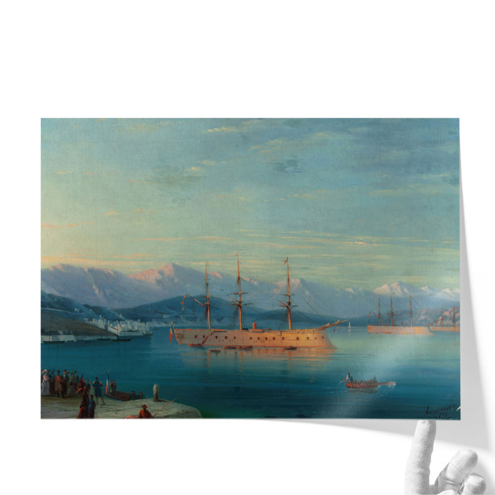 French Ships Departing the Black Sea, 1871 - Canvas Print Wall Art